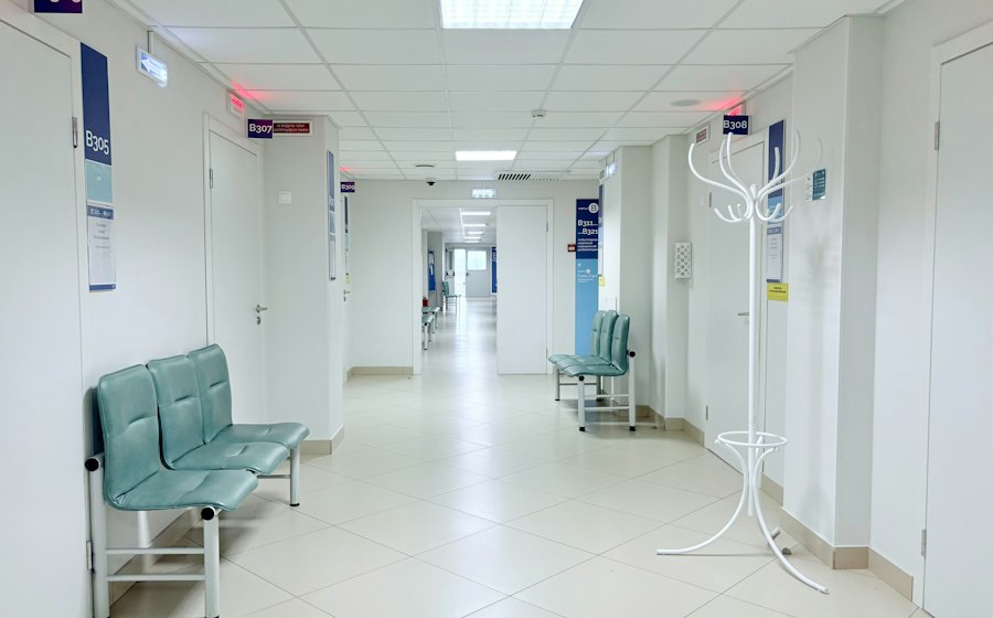 Apollo Hospitals — hospital corridor