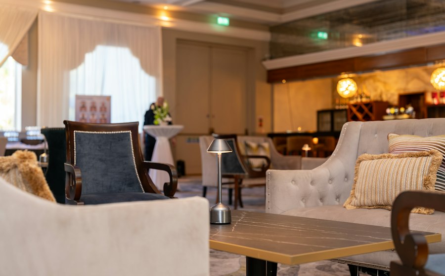 Bharathi Convention — elegant lounge seating