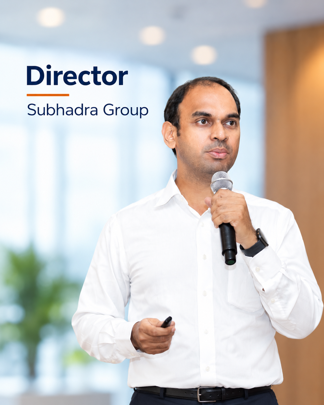 K N V Uday Kumar, Director of Subhadra Group