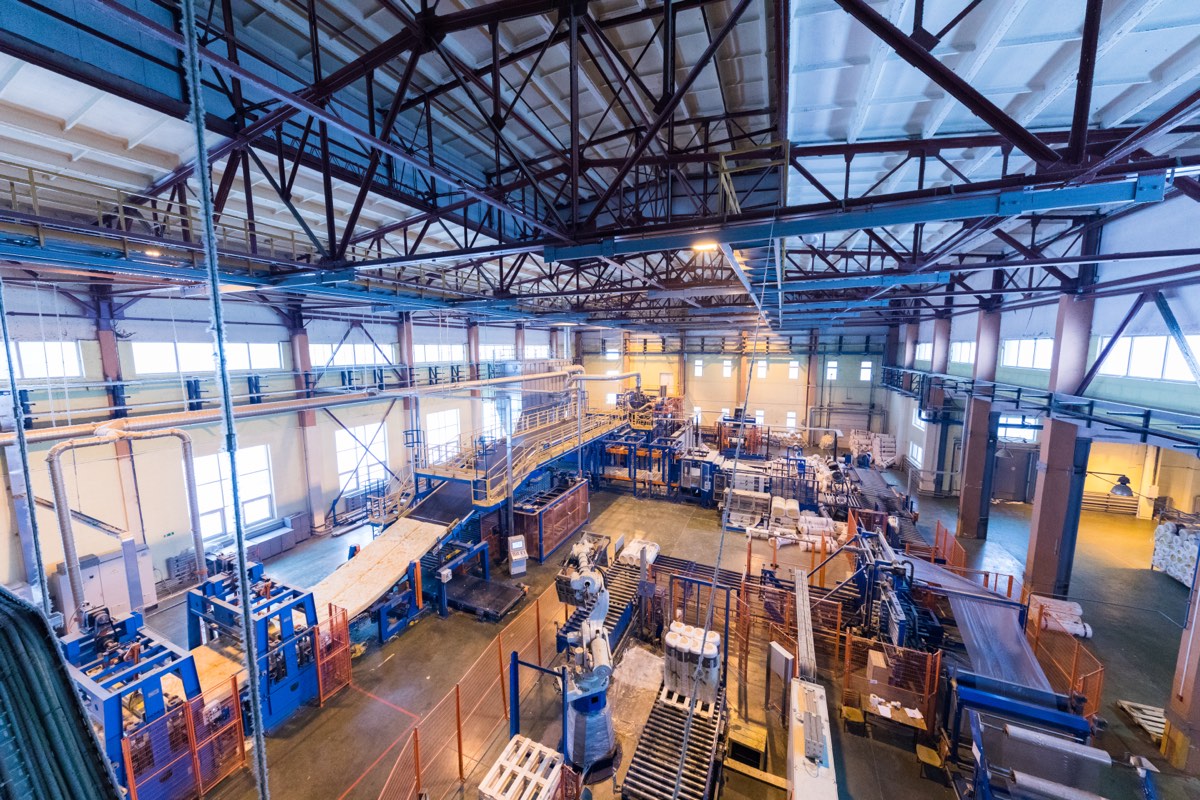 Industrial manufacturing facility interior