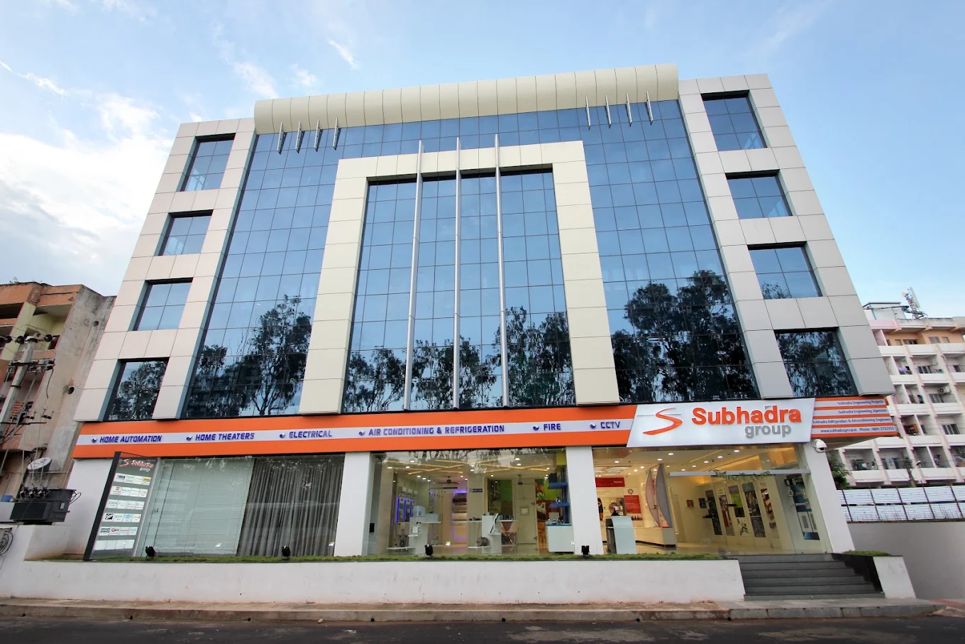 Subhadra Group showroom building exterior